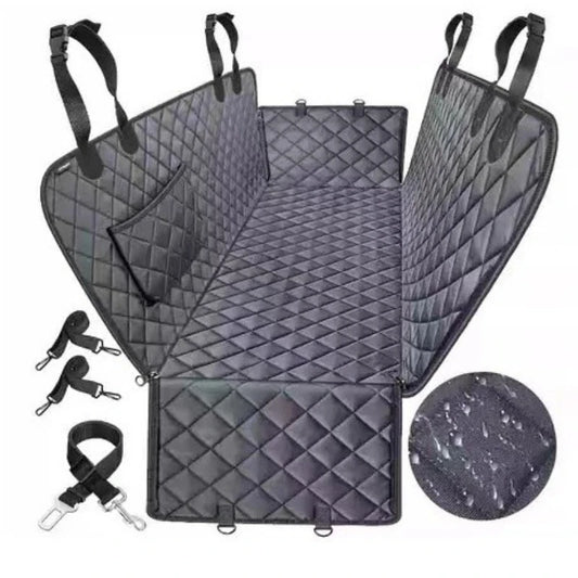 Universal Rear Seat Pet Car Cover – Waterproof, Durable, Scratch-Proof Protection for Dogs