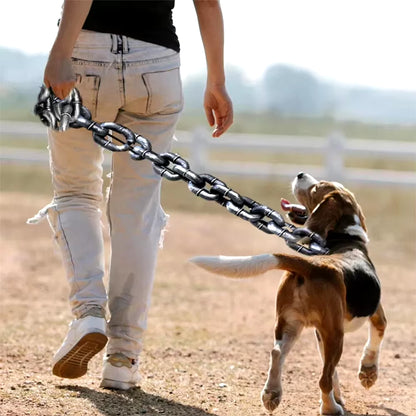 Funny Simulation Life-Like Iron Chain Dog Leash - Durable Pet Accessory for Small, Medium, and Large Dogs