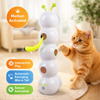 Automatic Interactive Cat Toy with Motion-Sensing Emerging Worm
