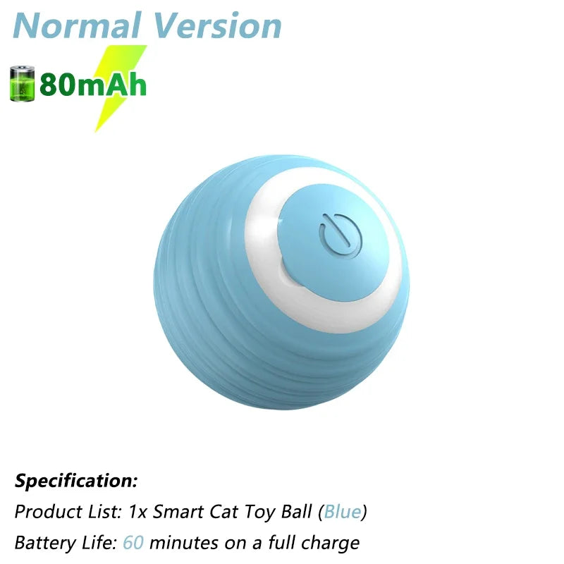 Automatic Smart Rolling Ball for Cats – Electric Interactive Toy, Rechargeable & LED