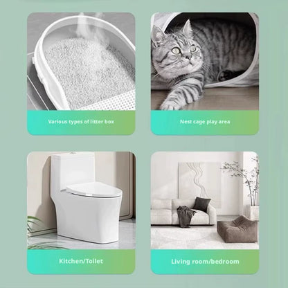 Smart Cat Litter Box Odor Purifier – Automatic Pet Toilet Deodorizer & Air Freshener
