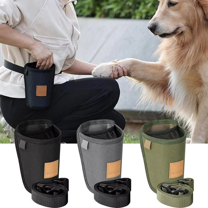 Dog Training Treat Bag – Large Capacity Reward Pouch with Waist Clip for Puppies & Dogs