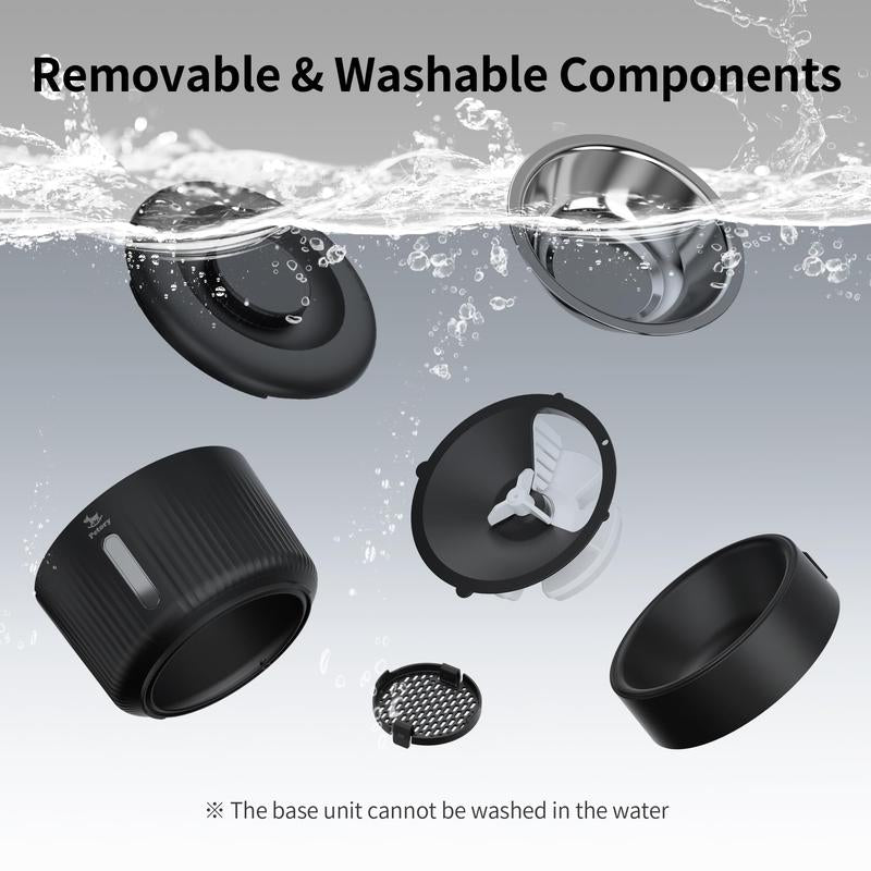 Automatic Pet Feeder for Cats & Dogs – Smart Wi-Fi Timed Food Dispenser with 6 Daily Meals, Portion Control, Desiccant Bag, 2.4GHz App Control, Hygienic Dry Kibble Feeder