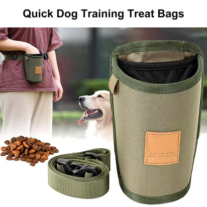 Dog Training Treat Bag – Large Capacity Reward Pouch with Waist Clip for Puppies & Dogs